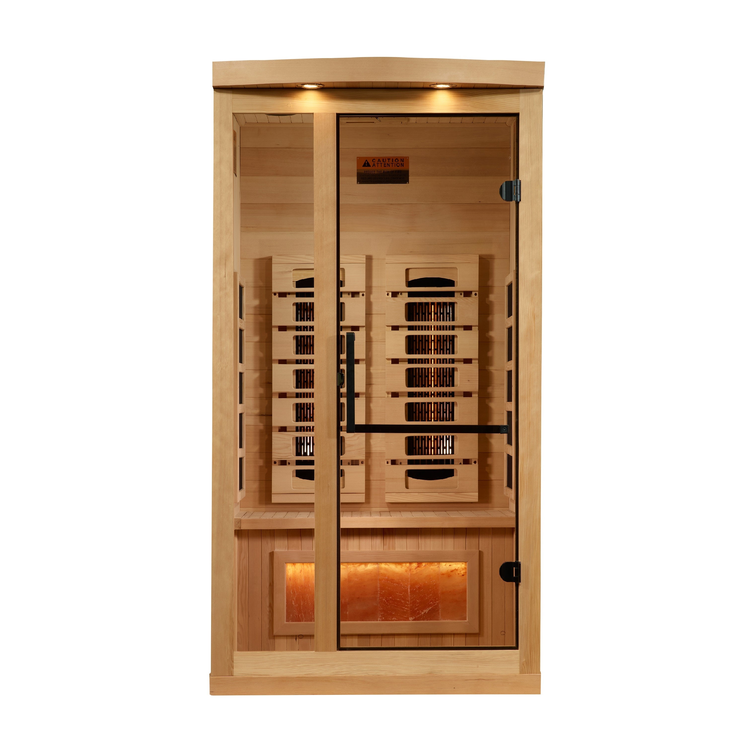 1 Person Full Spectrum with Himalayan Salt Bar IR Sauna