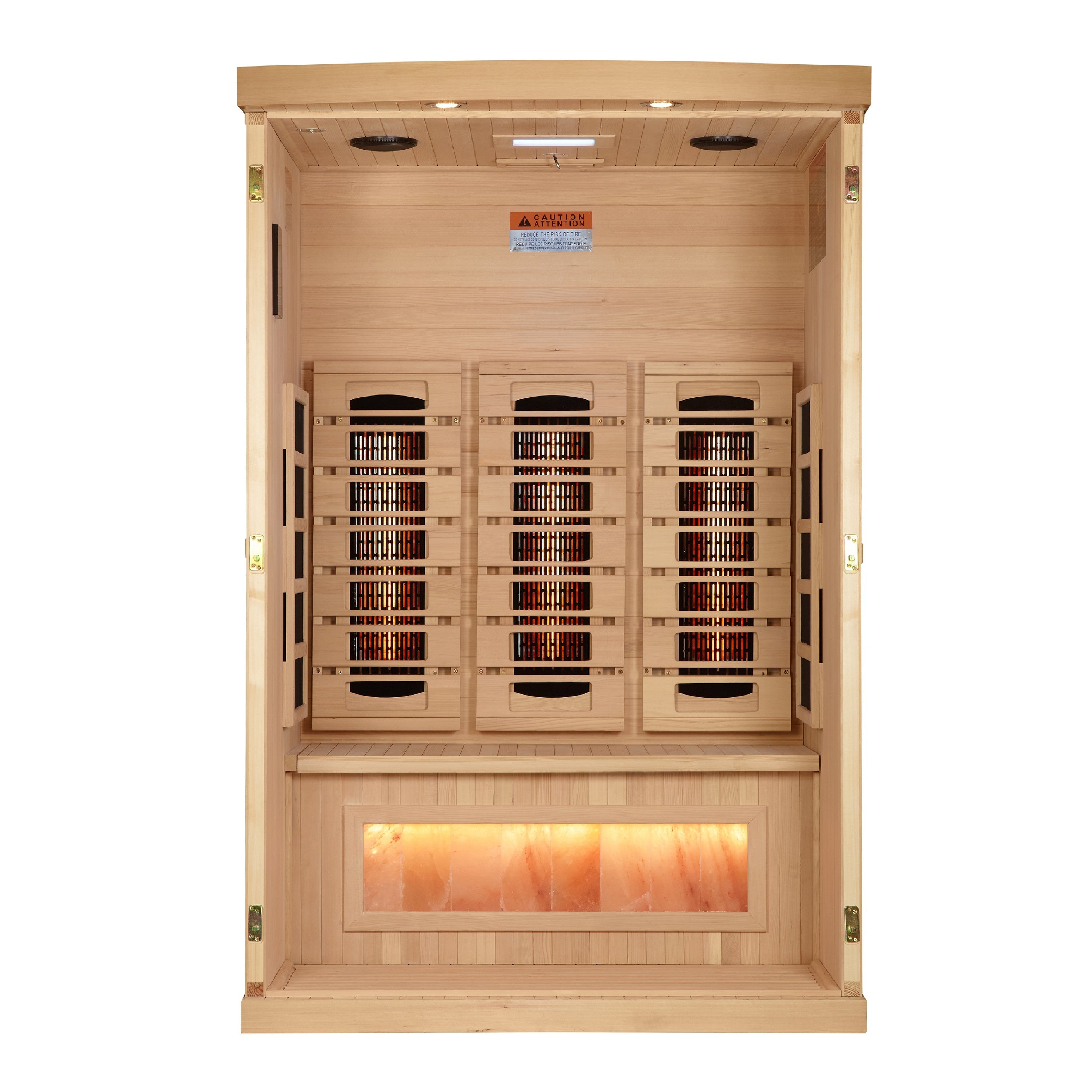 2 Person Full Spectrum with Himalayan Salt Bar IR Sauna