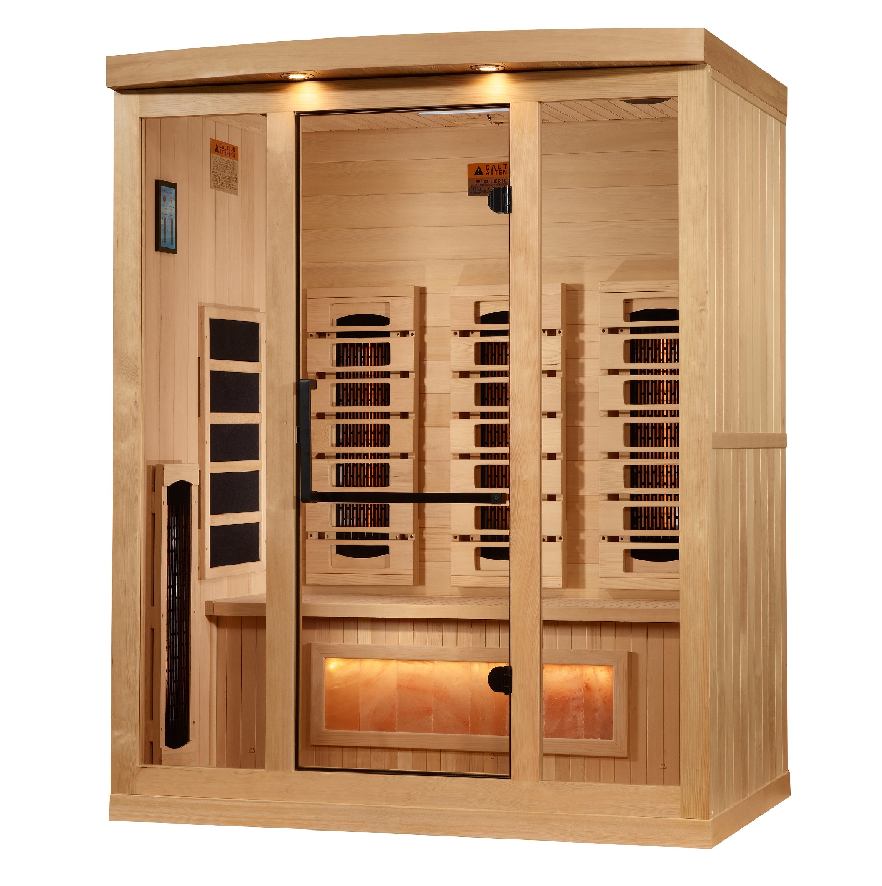 3 Person Full Spectrum with Himalayan Salt Bar IR Sauna