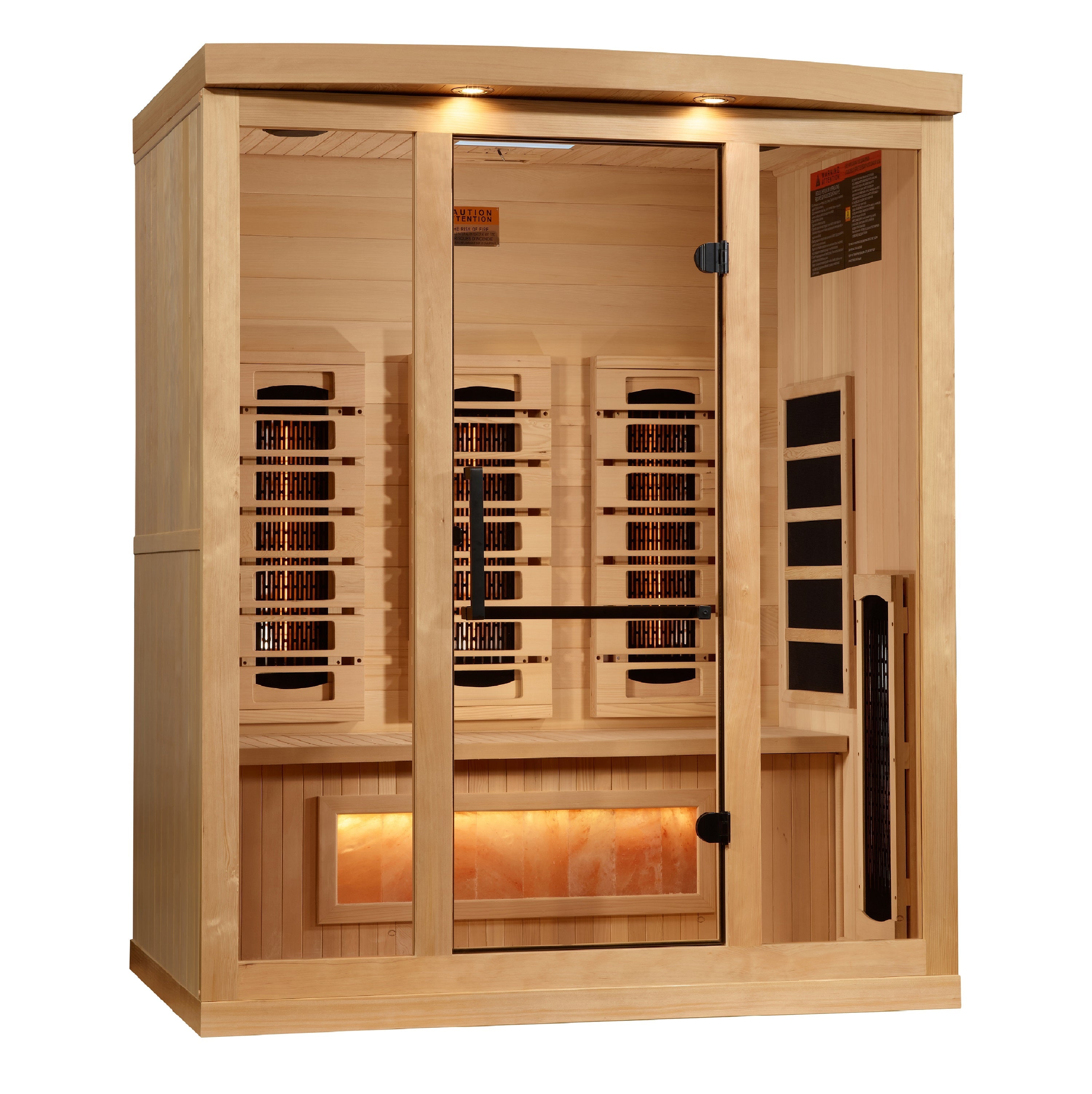 3 Person Full Spectrum with Himalayan Salt Bar IR Sauna