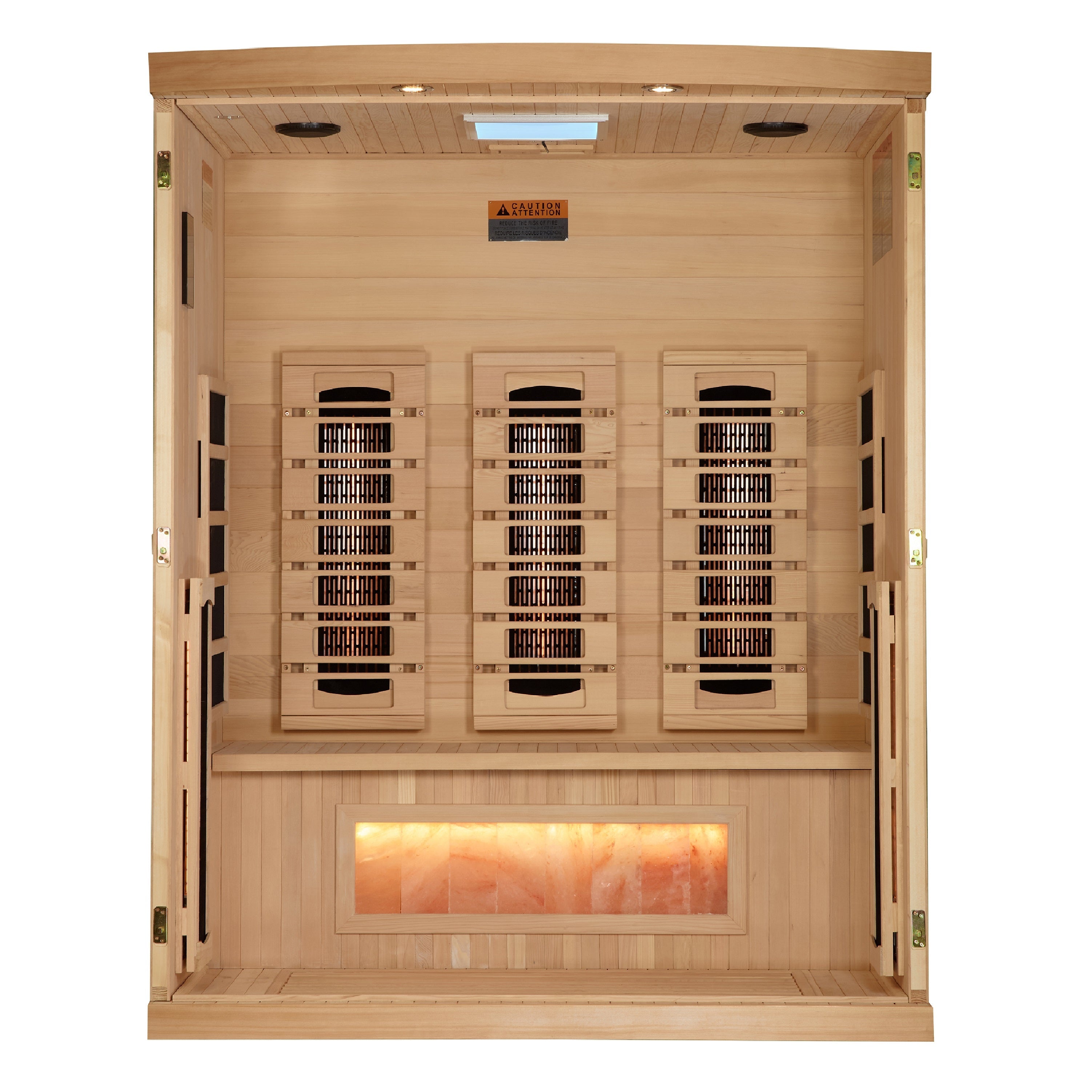 3 Person Full Spectrum with Himalayan Salt Bar IR Sauna