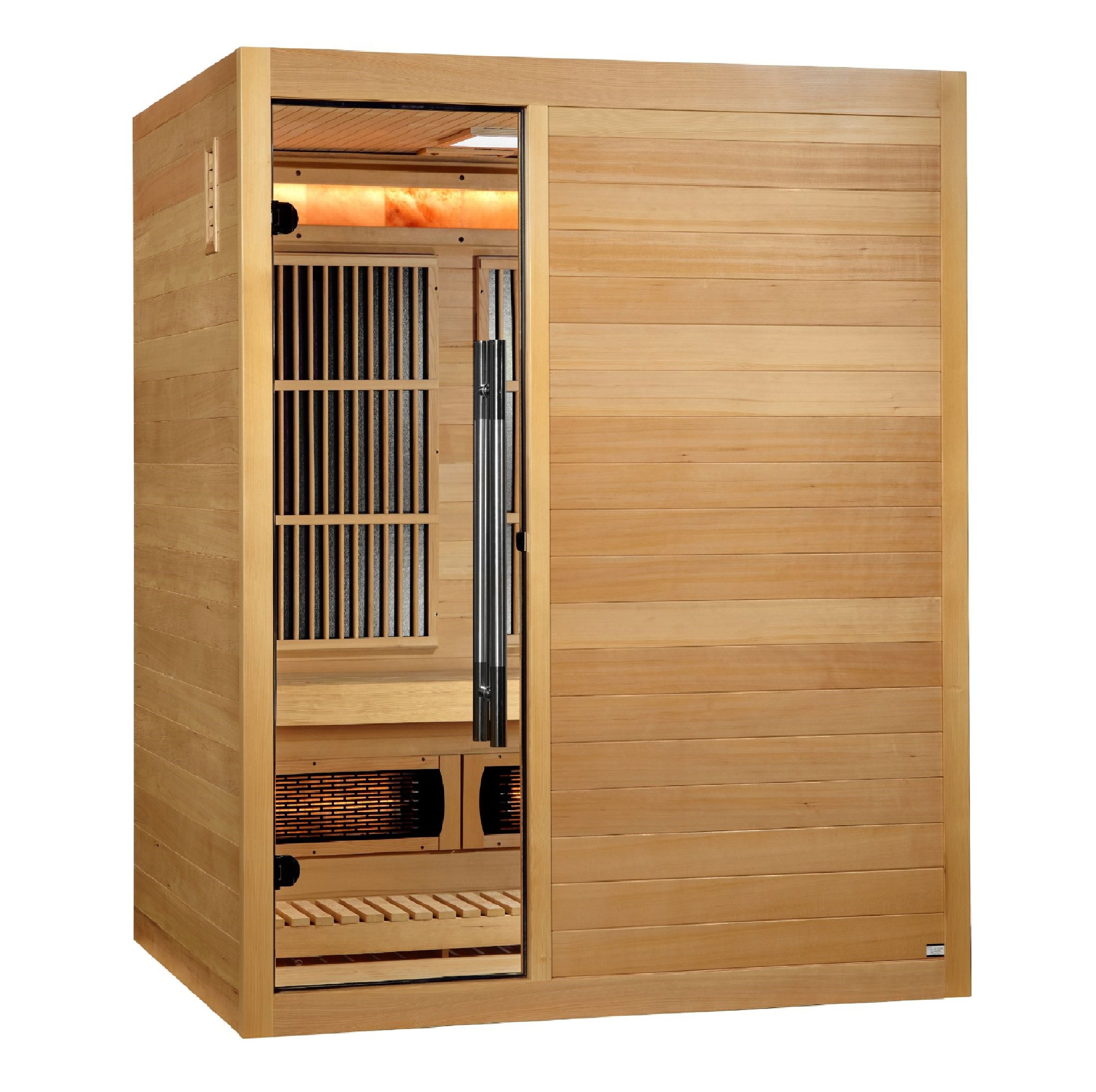 Soria 2026, 3 Person Indoor Hybrid Sauna, Full Spectrum & Built in Harvia Traditional Stove