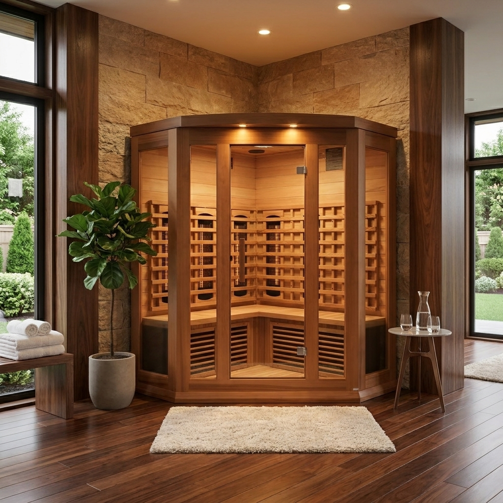 Maxxus 3 Person Full Spectrum Corner IR Sauna