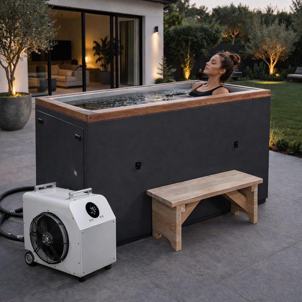 Dynamic Cold Therapy "CUBOID" 304 Nano-Coated Stainless Steel Cold Plunge Tub