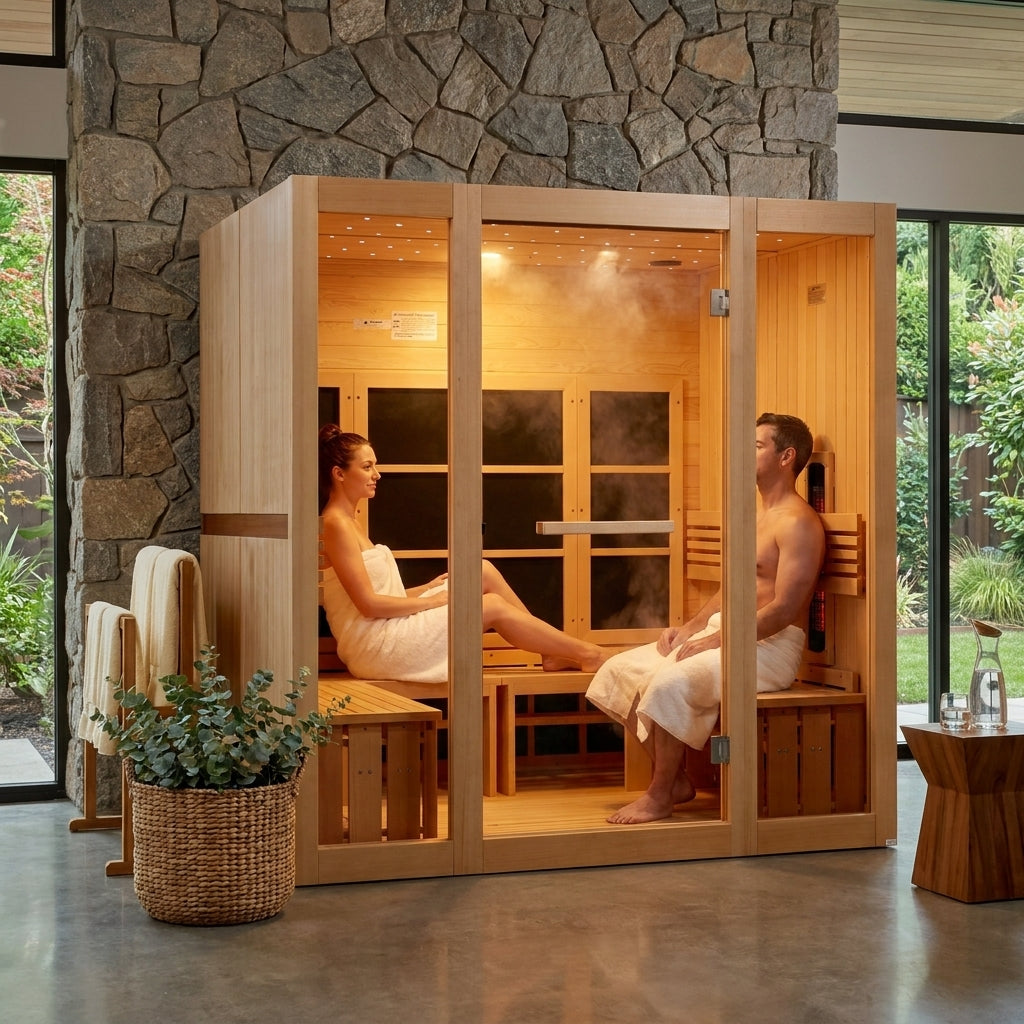 8 Person Full Spectrum Near Zero EMF FAR IR Sauna