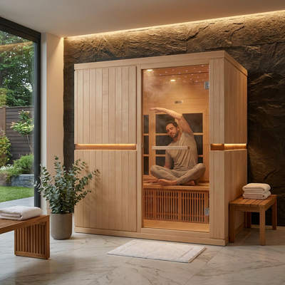 Catalonia - 8 Person Yoga & Wheelchair Accessible Near Zero EMF FAR IR Sauna