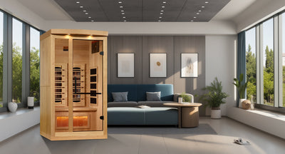 1 Person Full Spectrum with Himalayan Salt Bar IR Sauna