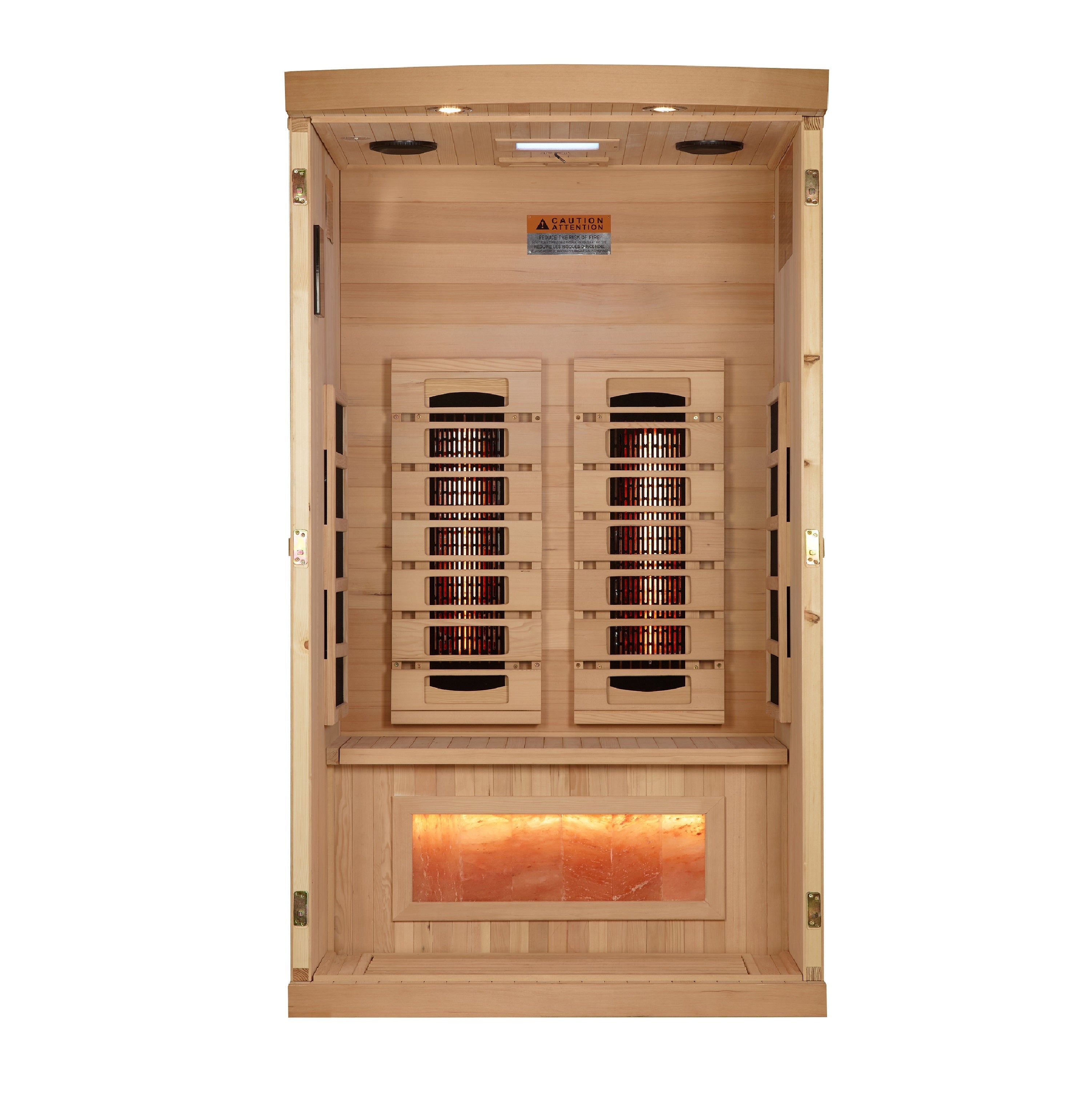1 Person Full Spectrum with Himalayan Salt Bar IR Sauna