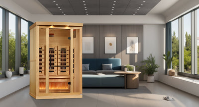 2 Person Full Spectrum with Himalayan Salt Bar IR Sauna