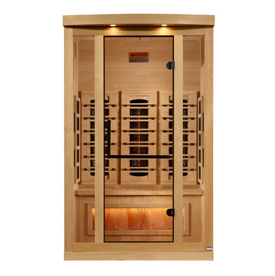 2 Person Full Spectrum with Himalayan Salt Bar IR Sauna