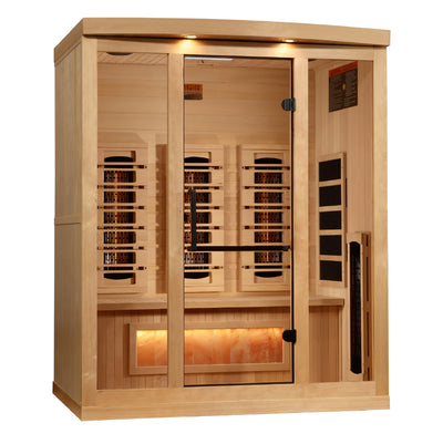 3 Person Full Spectrum with Himalayan Salt Bar IR Sauna