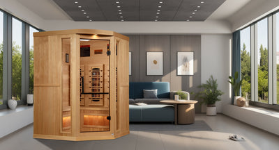 3 Person Full Spectrum with Himalayan Salt Bar Corner IR Sauna