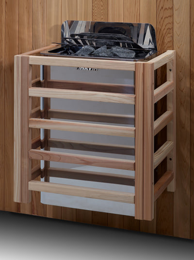 Toledo 2025, 6 Person Indoor Hybrid Sauna,  Full Spectrum & Built in Harvia Traditional Stove