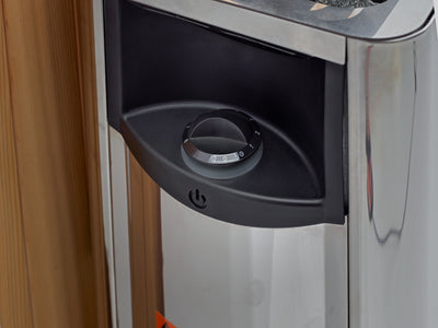 Toledo 2025, 6 Person Indoor Hybrid Sauna,  Full Spectrum & Built in Harvia Traditional Stove
