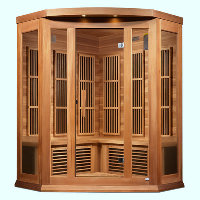 Maxxus Avignon 3 Person Corner Near Zero EMF FAR IR Sauna