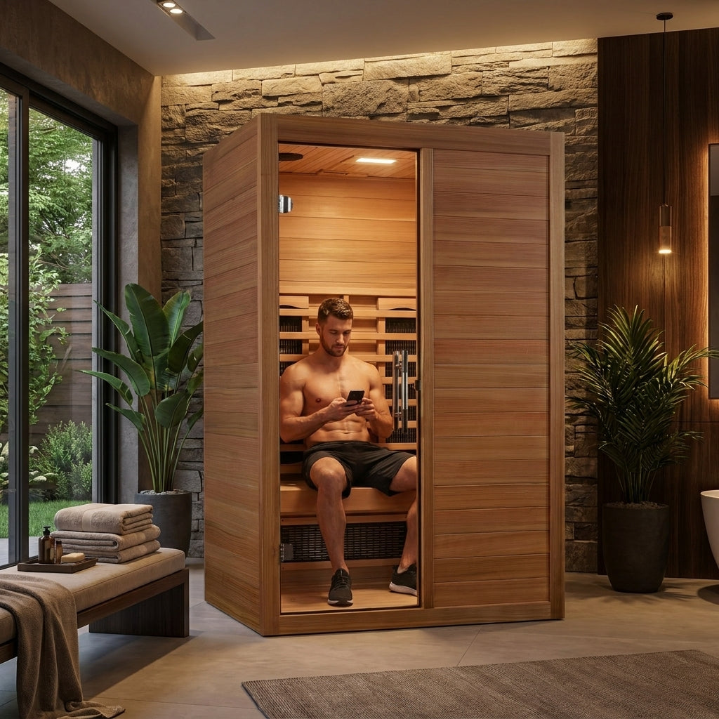 Maxxus 2 Person with Bronze Privacy Door Full Spectrum IR Sauna