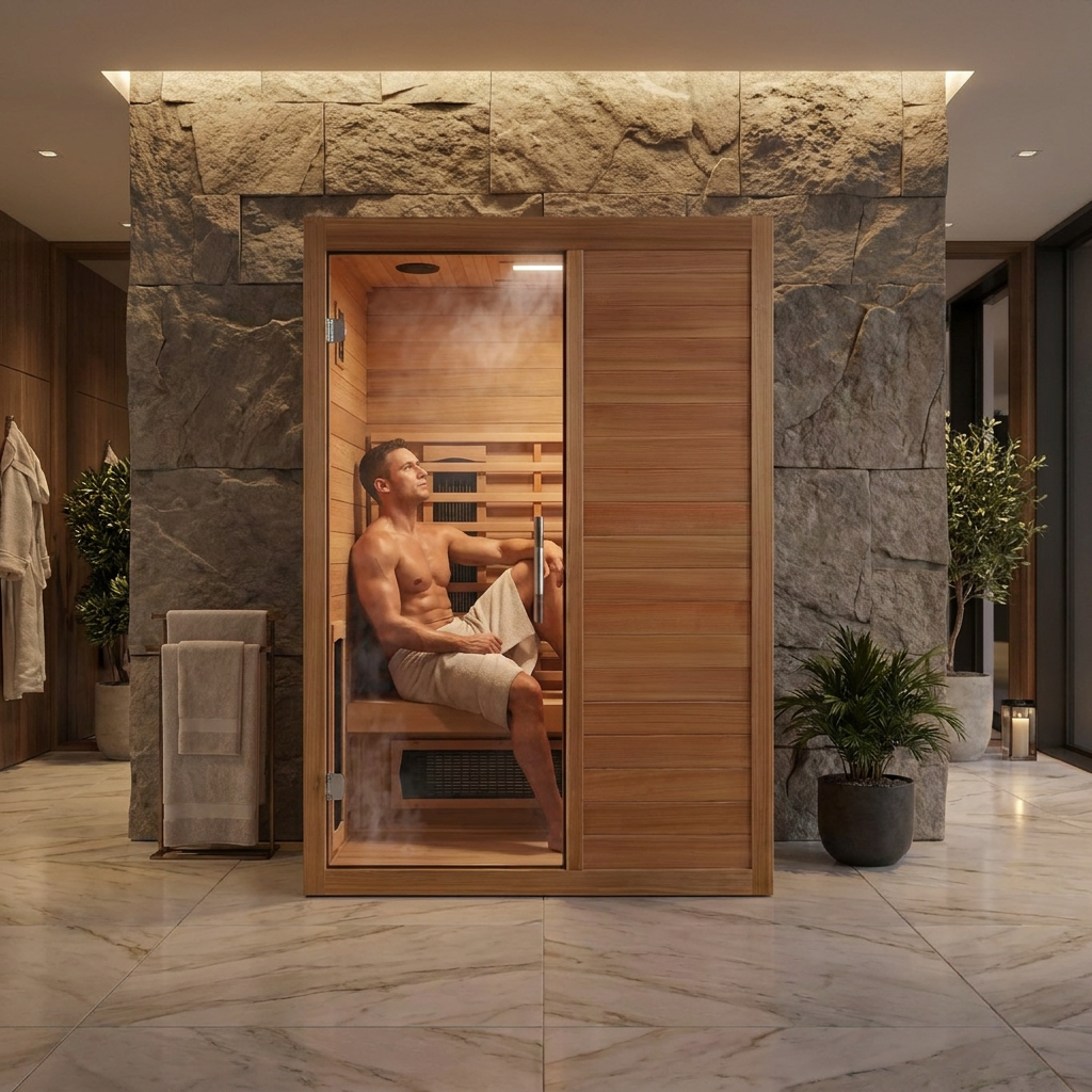 Maxxus 2 Person with Bronze Privacy Door Full Spectrum IR Sauna