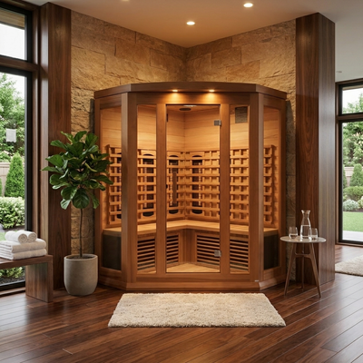 Maxxus 3 Person Full Spectrum Corner IR Sauna