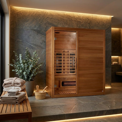 Maxxus 3 Person Full Spectrum Privacy Door IR Sauna