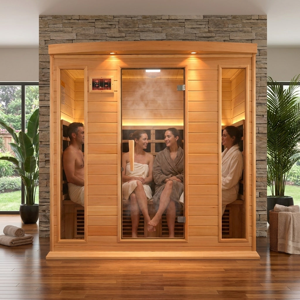 Maxxus 4 Person Low EMF FAR IR Sauna