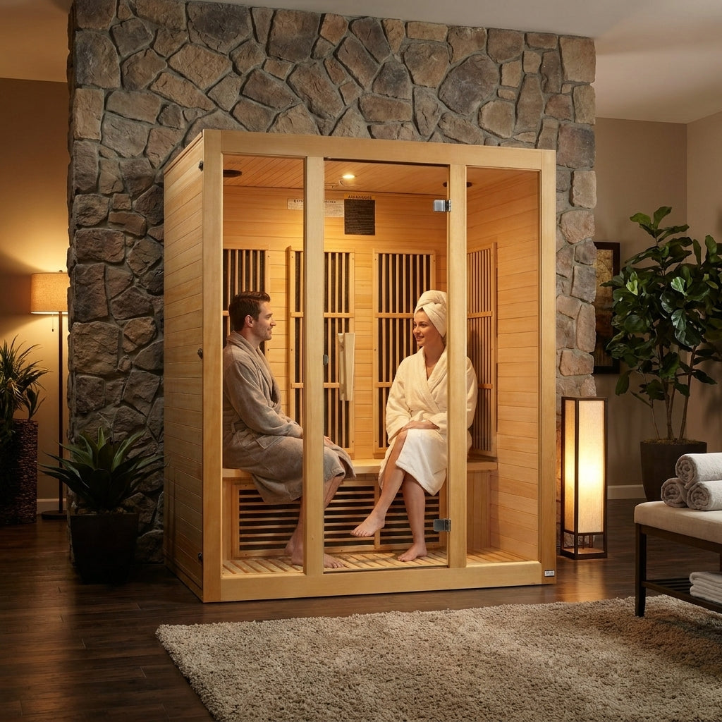 Maxxus Bellevue 3 Person Low EMF FAR IR Sauna