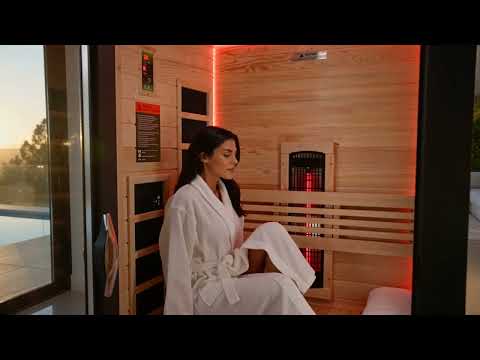 Dynamic Santorini 1-2 Person Full Spectrum Near Zero EMF FAR IR Sauna